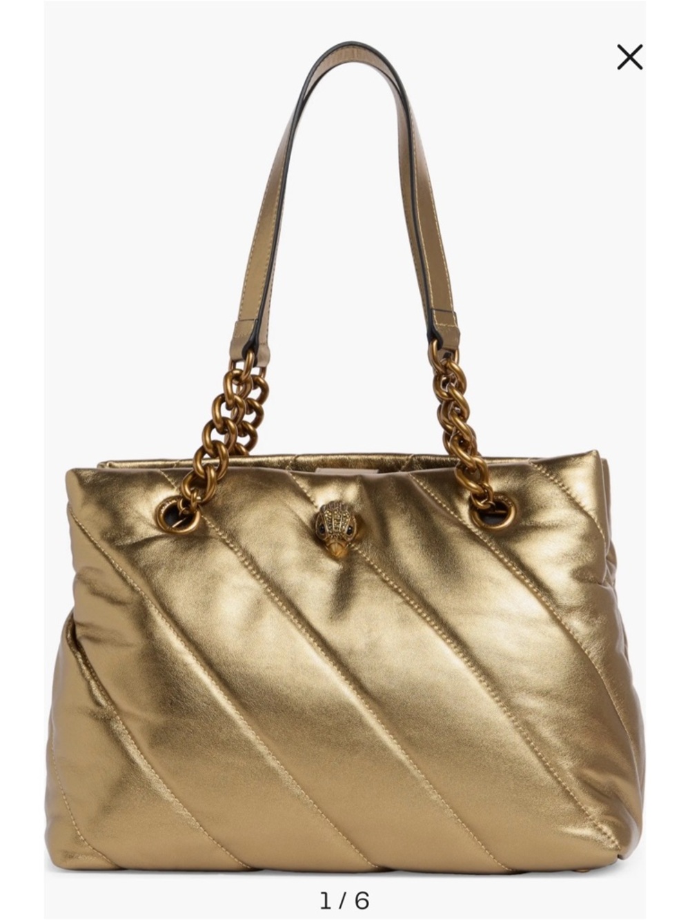 *NEW- Never used*

Gold Quilted Shoulder Tote Bag